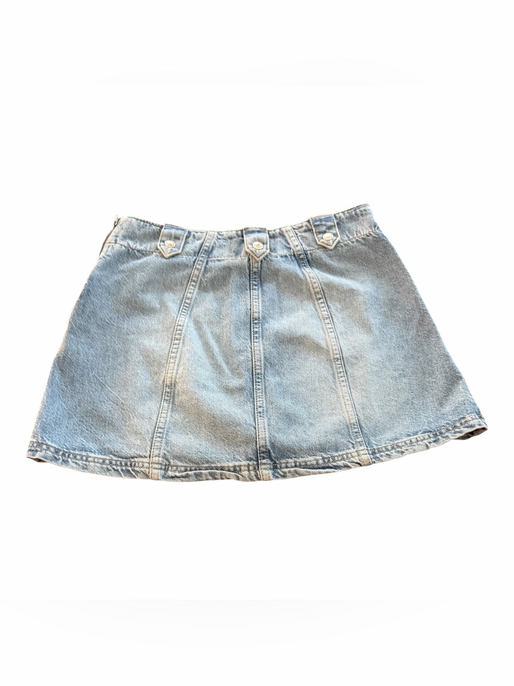 We The Free light Denim A-line mini skirt size 27 - Picture 2 of 6